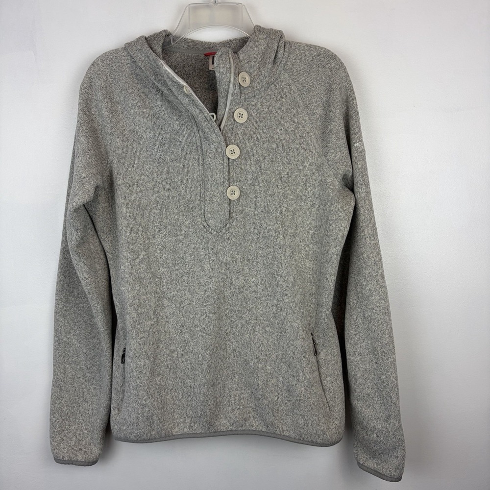 The North Face Crescent Sunshine Hoodie Womens Large Fleece Lined Activewear